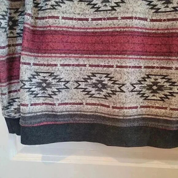 𝅺Carbon Men’s Hoodie Aztec Southwest Tribal Multicolor Pocket - Picture 10 of 10